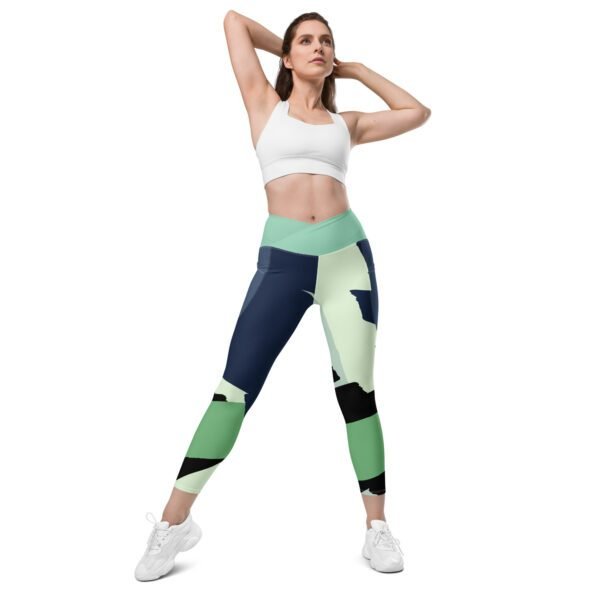 Leggins de cintura cruzada con bolsillos