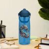 Botella de agua con tapa y pajita abatible