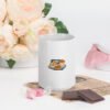 Taza blanca brillante