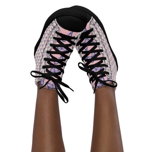 Zapatillas de lona de caña alta para mujer