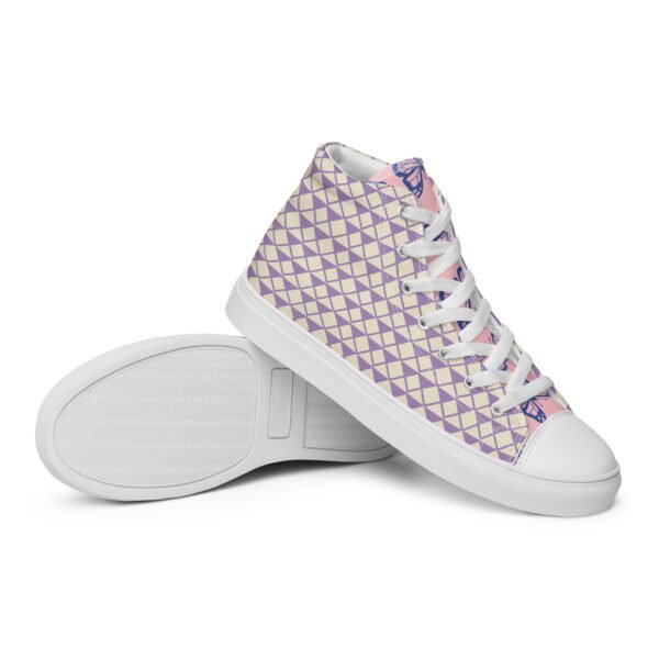 Zapatillas de lona de caña alta para mujer