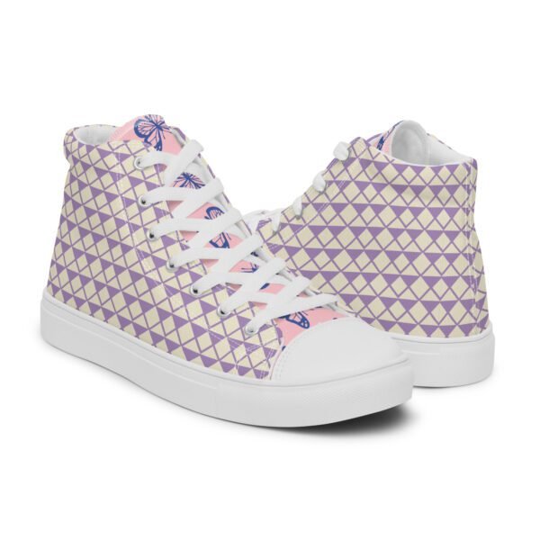 Zapatillas de lona de caña alta para mujer