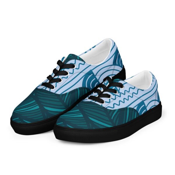 Zapatillas de lona con cordones para mujer