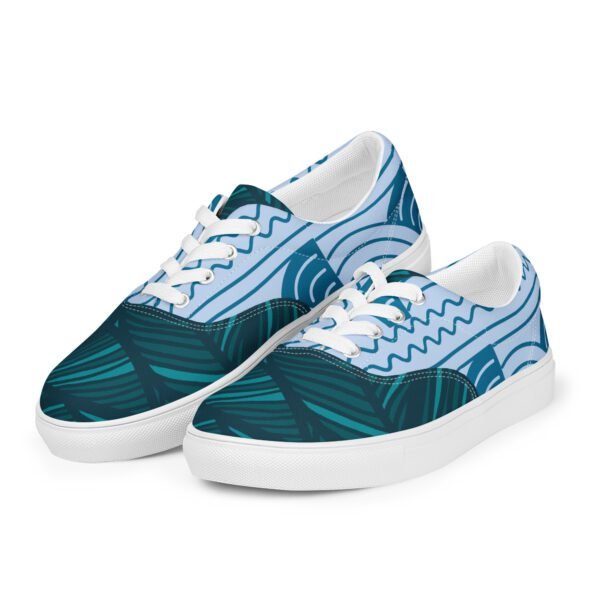 Zapatillas de lona con cordones para mujer
