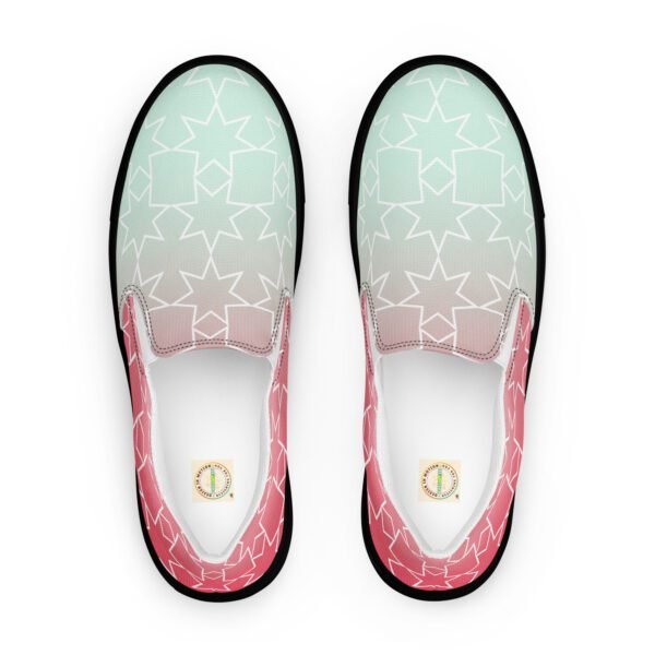 Zapatillas de lona sin cordones para mujer