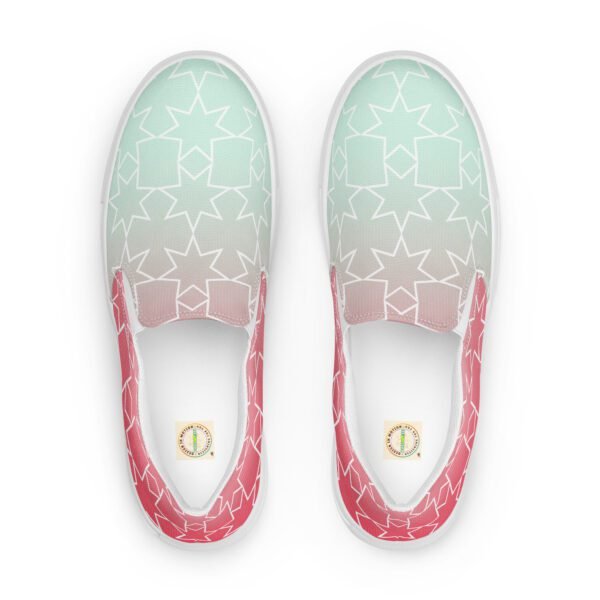 Zapatillas de lona sin cordones para mujer